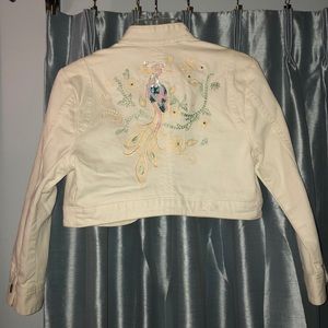 Guess white denim shrug with sequins detail S/P